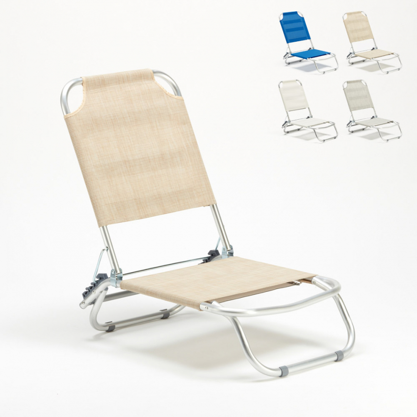 Składane aluminiowe krzesło plażowe Tropical Rabaty