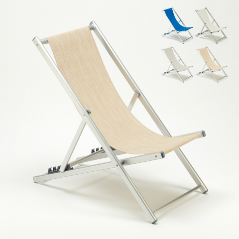 Składany aluminiowy leżak plażowy Riccione Promocja