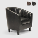 Fotel do salonu, ekoskóra Design Classic Seashell Oferta