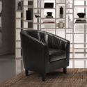 Fotel do salonu, ekoskóra Design Classic Seashell Sprzedaż