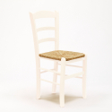 20 szt drewniane krzesła z siedziskiem ze słomy do kuchni Paesana 