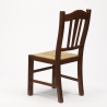 Drewniane krzesło z siedziskiem ze słomy do kuchni lub jadalni Sprzedaż