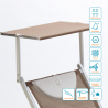 Zestaw 4 aluminiowe leżaki plażowe z daszkiem Santorini Limited Edition 