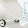 2 Leżaki ogrodowez aluminiowymi kółkami Alabama 
