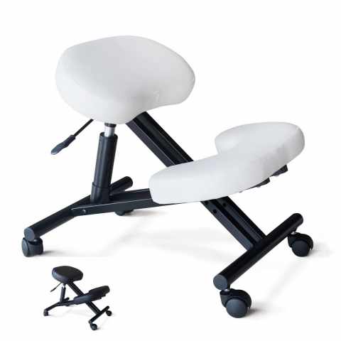Krzesło ortopedyczne oraz ergonomiczne wykonane z metalu Balancesteel Promocja
