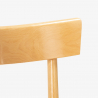 Drewniane krzesło w stylu rustykalnym do kuchni lub baru Milano 