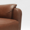 Fotel relaksacyjny z materiału skóropodobnego wysuwanym podnózkiem Giulia 
