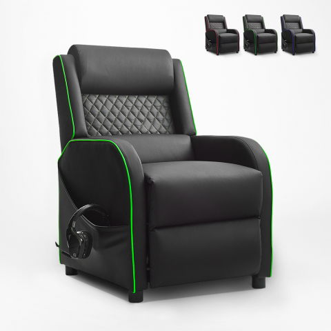 Rozkładany fotel gamingowy z miejscem na słuchawki Challenge