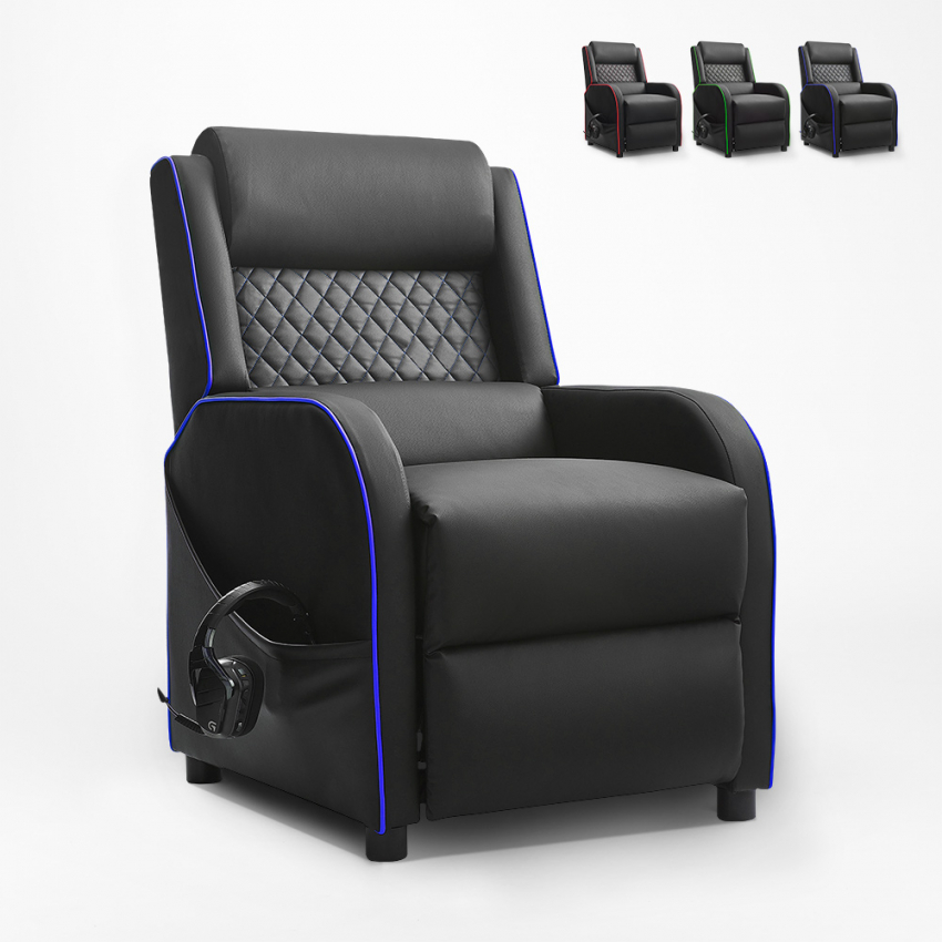 Rozkładany fotel gamingowy z miejscem na słuchawki Challenge Sprzedaż