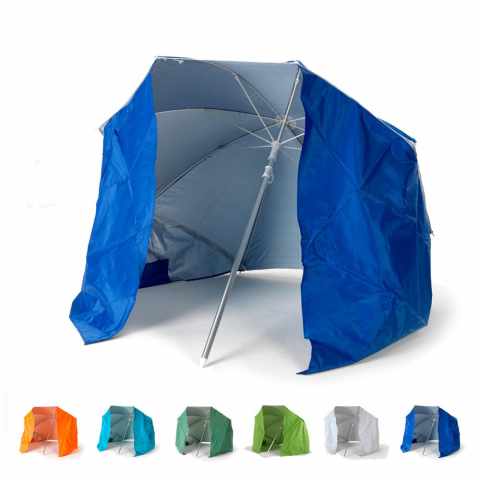 Aluminiowy parasol plażowy z funkcja namiotu plażowego 160 cm Piuma Promocja