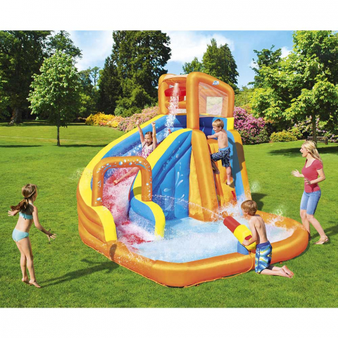 Dmcuhany wodny plac zabaw dla dzieci ze zjeżdzalnią Bestway 53301 Turbo Splash Water Zone Constant Air Promocja