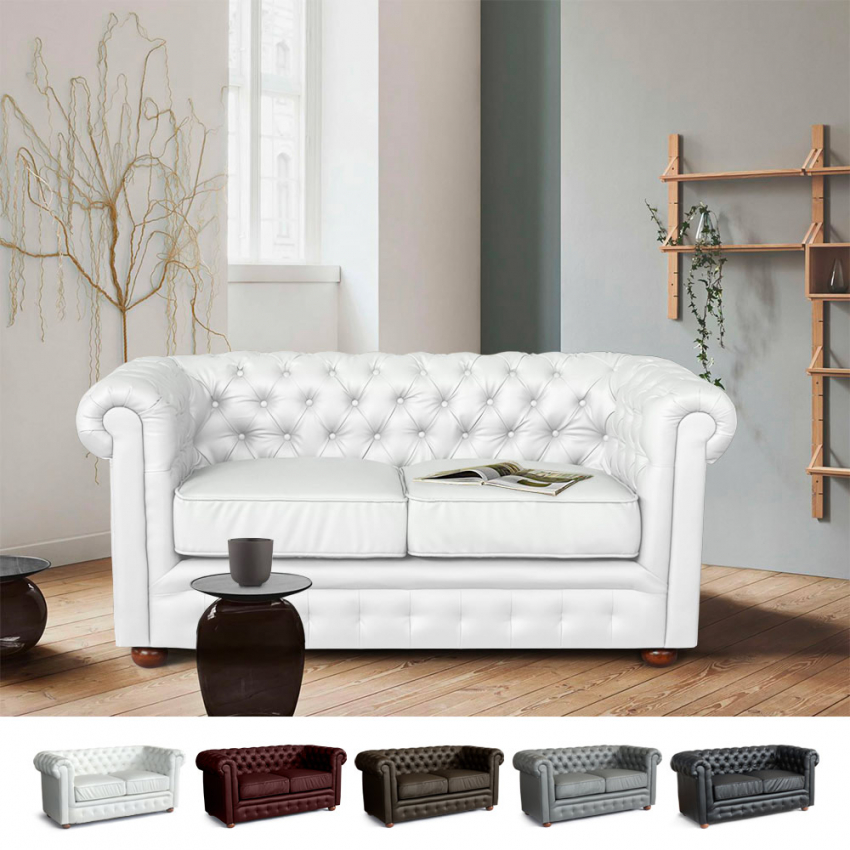 2-osobowa kanapa Capitonné Chesterfield Design Cechy 2-osobowa kanapa Capitonné Chesterfield Design Cechy