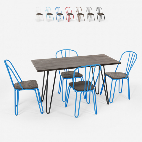 zestaw mebli ogrodowych stół 120x60 cm z 4 krzesłami Lix magis Promocja