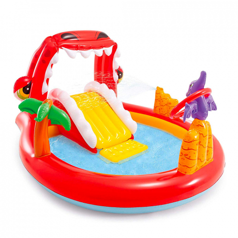 Dmuchany basen dla dzieci Intex 57163 Happy Dino Play Center Gioco Promocja