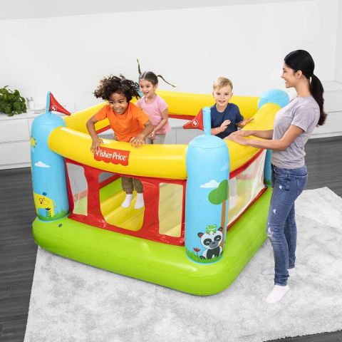 Dmuchana trampolina dla dzieci Bestway 93553 Fisher-Price Bouncestatic Promocja