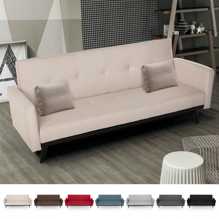 Rozkładana kanapa 3-osobowa clic clac nowoczesny design Tulum Rozkładana kanapa 3-osobowa clic clac nowoczesny design Tulum