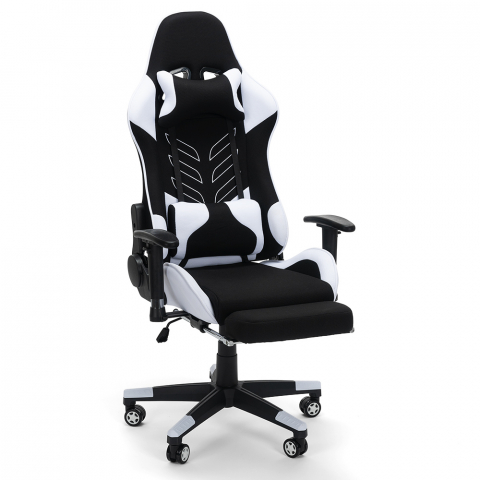 Ergonomiczne krzesło biurowe, fotel gamingowy z poduszkami Misano
