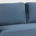 Materiałowa kanapa 3-osobowa nowoczesny design do salonu Portland Katalog