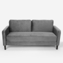 Materiałowa kanapa 3-osobowa nowoczesny design do salonu Portland Model