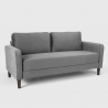 Materiałowa kanapa 3-osobowa nowoczesny design do salonu Portland Cechy