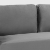 Materiałowa kanapa 3-osobowa nowoczesny design do salonu Portland Środki