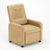 Rozkładany fotel relaksacyjny na 4 kółkach idealny do salonu Beautiful Model