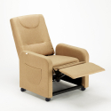 Rozkładany fotel relaksacyjny na 4 kółkach idealny do salonu Beautiful Cechy