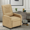 Rozkładany fotel relaksacyjny na 4 kółkach idealny do salonu Beautiful Wybór