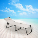 Leżak plażowy, metalowy Mauritius 