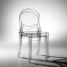 Krzesło kuchenne lub barowe, przeroczyste Scab Igloo Rabaty