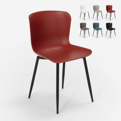 Krzesło polipropylenowe nowoczesny design do kuchni lub baru Chloe