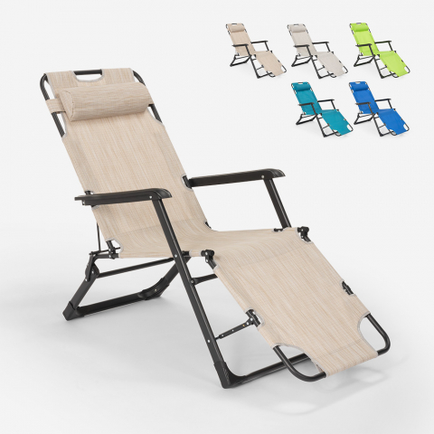 Rozkładane krzesło plażowe Emily Lux Zero Gravity