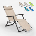 Rozkładane krzesło plażowe Emily Lux Zero Gravity Promocja