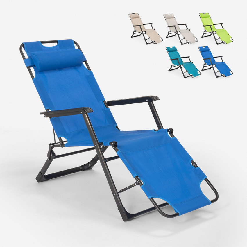 Rozkładane krzesło plażowe Emily Lux Zero Gravity 