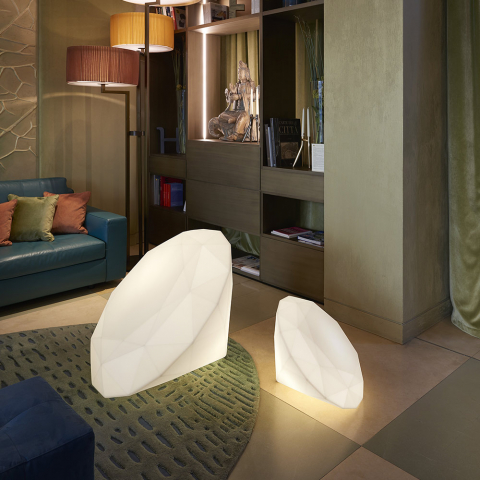 Lampa podłogowa w kształcie diamentu Slide Bijoux Promocja