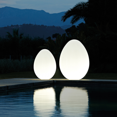 Lampa Ogrodowa stojąca w kształcie jajka Slide Dino