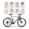 Rower elektryczny Ebike City Bike 250W Shimano W6 Model