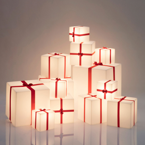 Lampa podłogowa Christmas Pack Slide Merry Cube