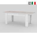 Biały wysuwany stół do jadalni 160-210x90cm Jesi Long Sprzedaż