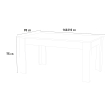 Biały wysuwany stół do jadalni 160-210x90cm Jesi Long Katalog