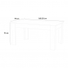 Biały wysuwany stół do jadalni 160-210x90cm Jesi Long Katalog