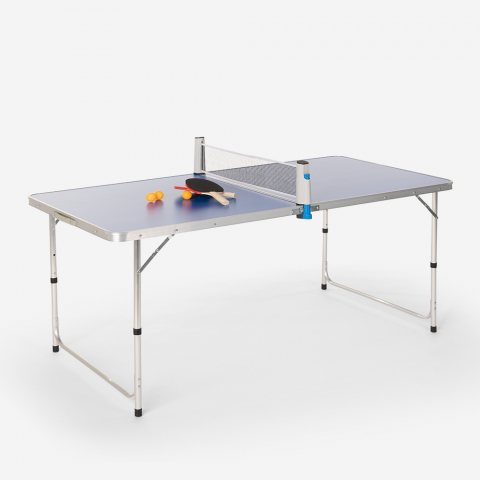 Stół do ping ponga 160x80 cm z rakietkami pilkami i siatką Backspin Promocja