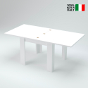 Biały rozkładany stół do jadalni 90-180x90cm Jesi Liber Sprzedaż