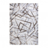 Brązowy dywan z geometrycznym wzorem, krotki włos MAR001 Sprzedaż