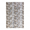 Brązowy dywan z geometrycznym wzorem, krotki włos MAR003 Sprzedaż