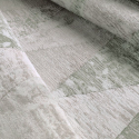 Szaro-zielony dywan z geometrycznym wzorem, krotki włos VER001 Oferta