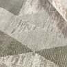 Szaro-zielony dywan z geometrycznym wzorem, krotki włos VER002 Oferta