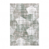 Szaro-zielony dywan z geometrycznym wzorem, krotki włos VER003 Sprzedaż
