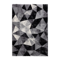 Szaro-czarny dywan z geometrycznym wzorem, krótki włos Milano GRI011 Sprzedaż