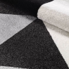 Szaro-czarny dywan z geometrycznym wzorem, krótki włos Milano GRI013 Oferta